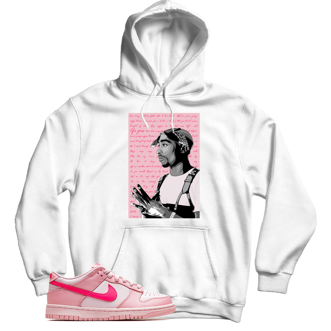 Nike Dunk Low Triple Pink hoodie