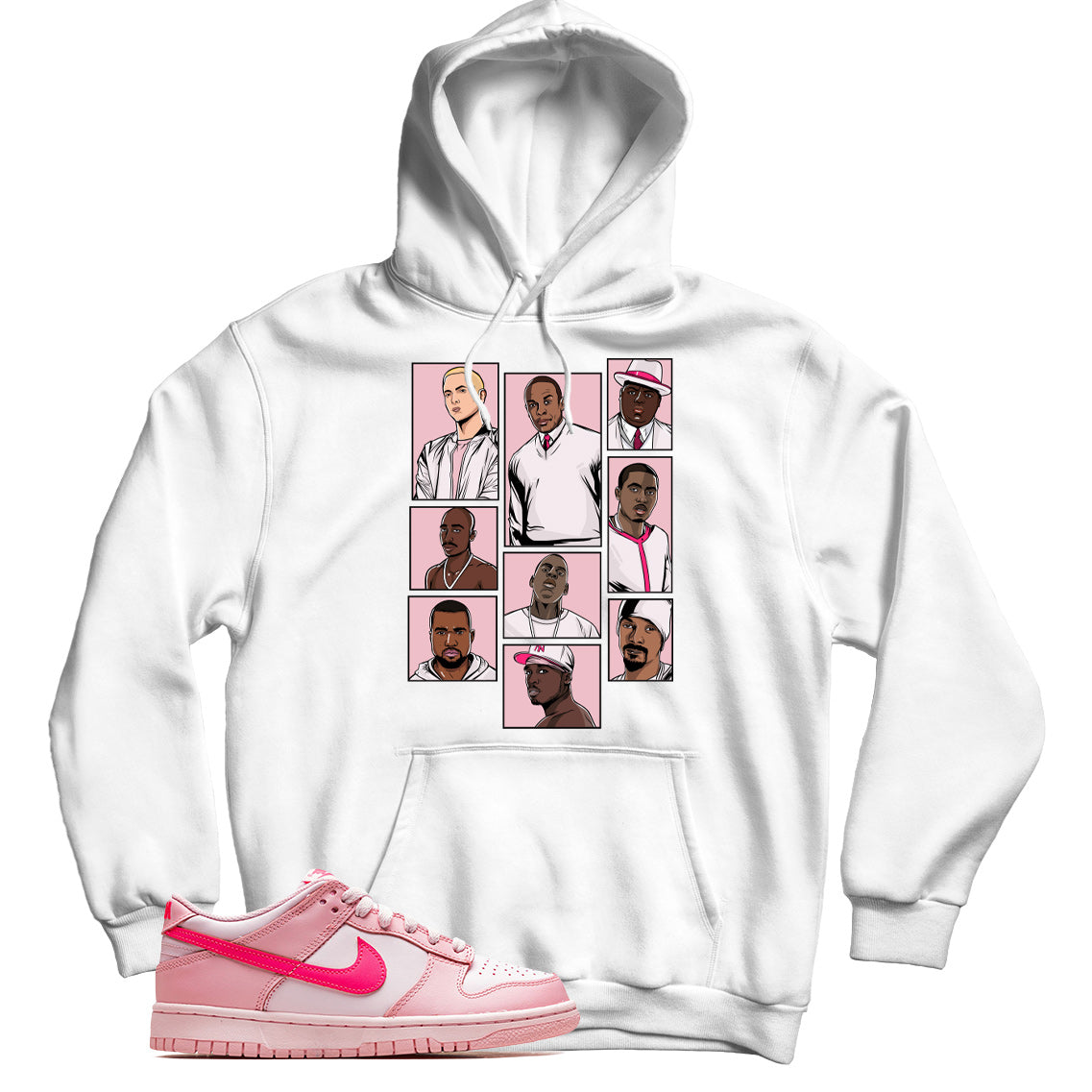 2P Hoodie Match Nike Dunk Low Peach Cream main image 0