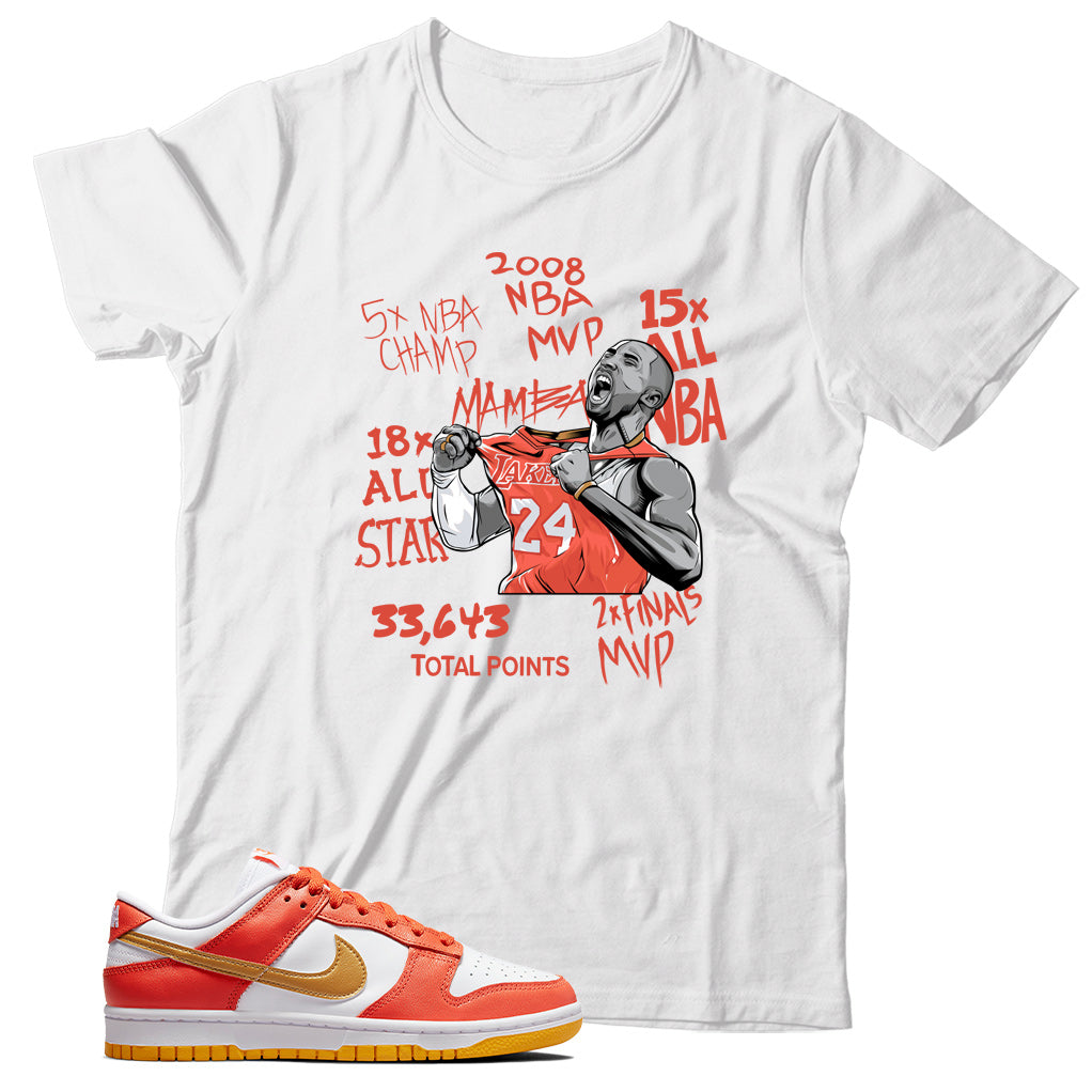 Dunk Low University Gold shirt