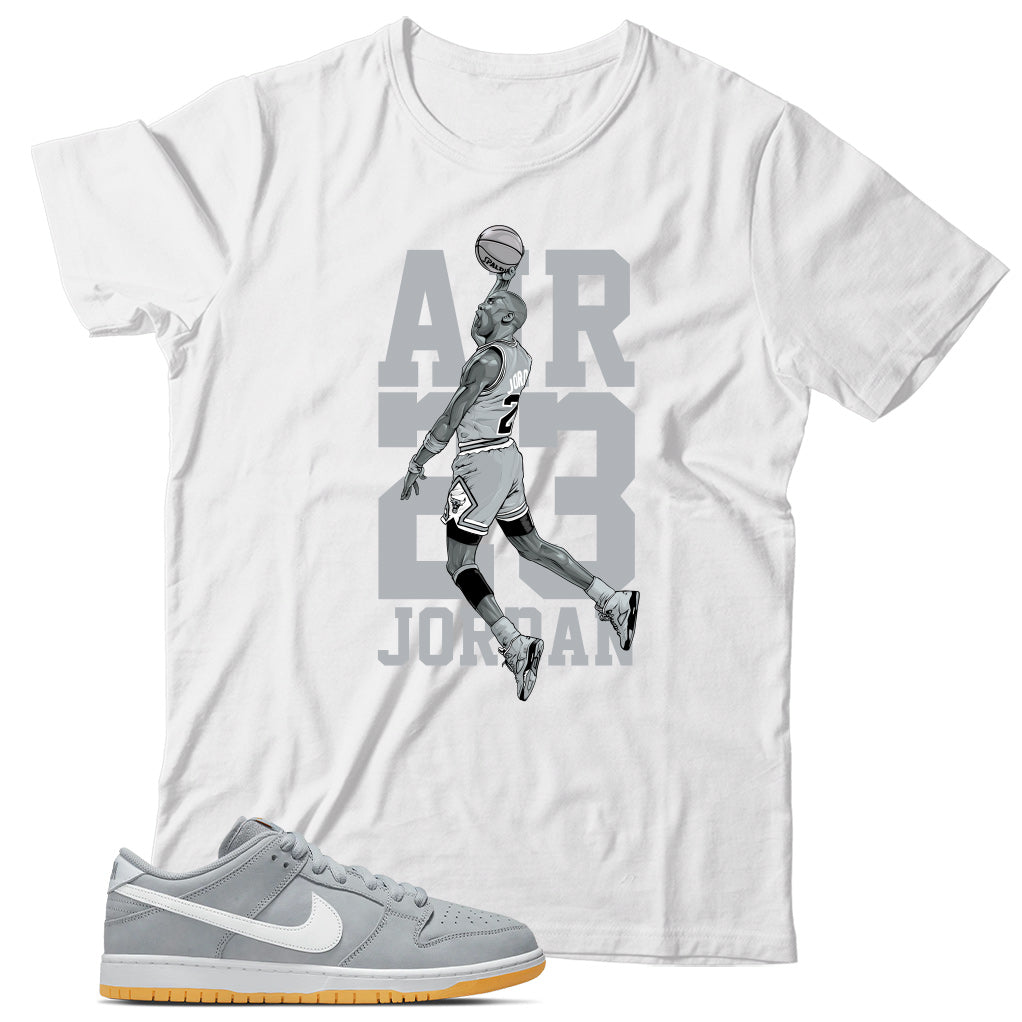 Nike Dunk Low Wolf Grey Gum shirt