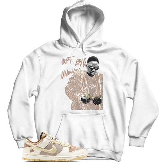 Dunk Low Year of the Rabbit White Taupe hoodie