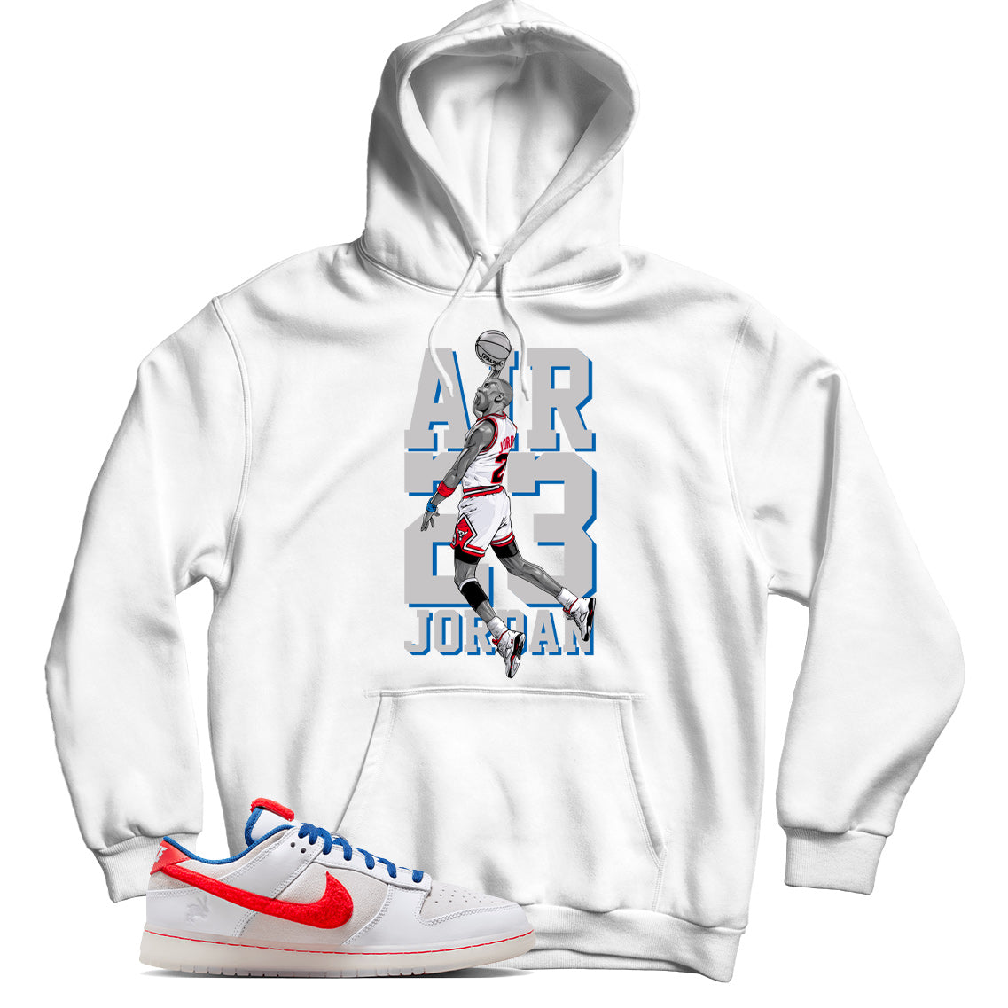 Dunk Low Year of the Rabbit Crimson hoodie