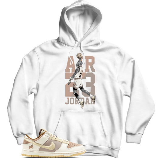Dunk Low Year of the Rabbit Brown hoodie