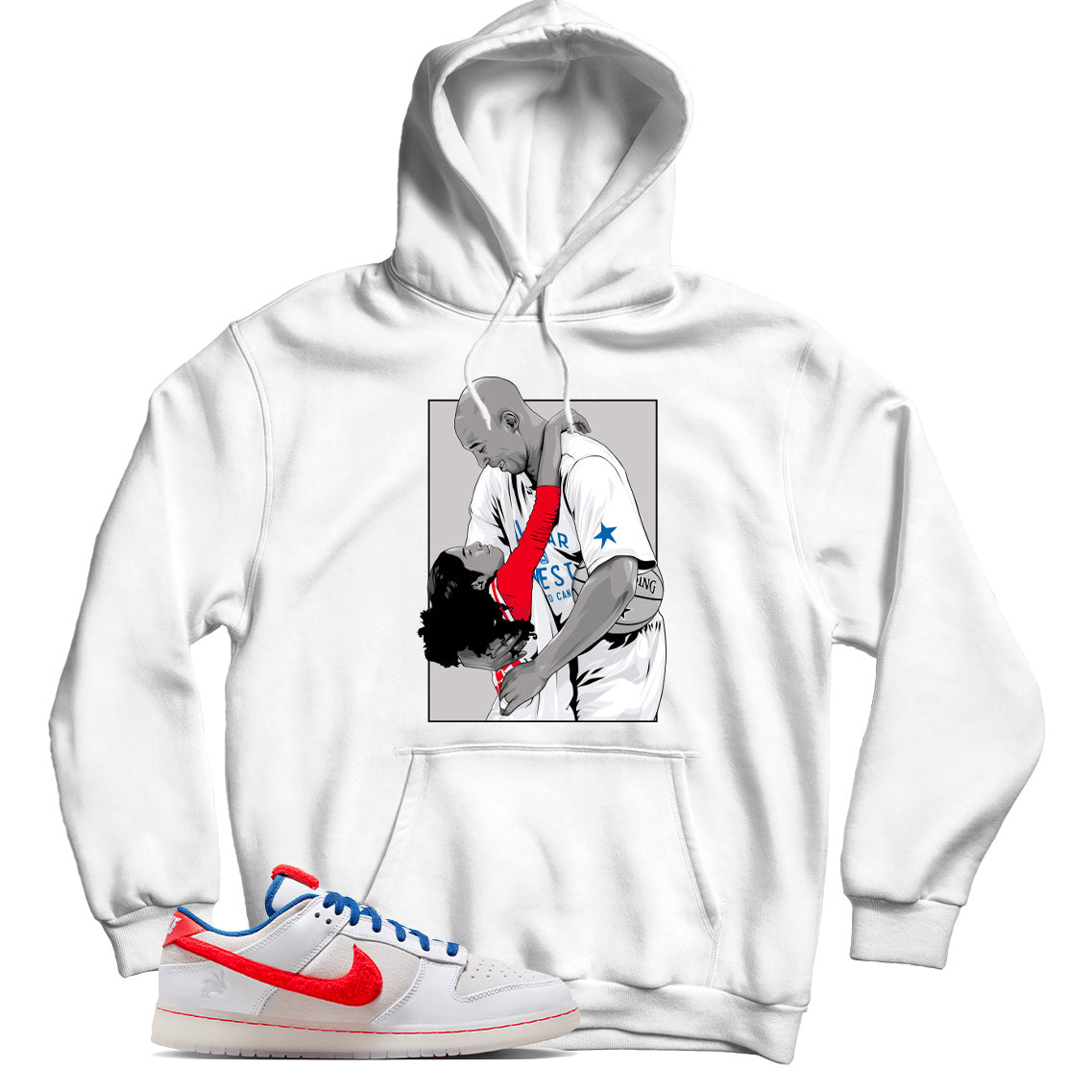 Dunk Low Year of the Rabbit Crimson hoodie