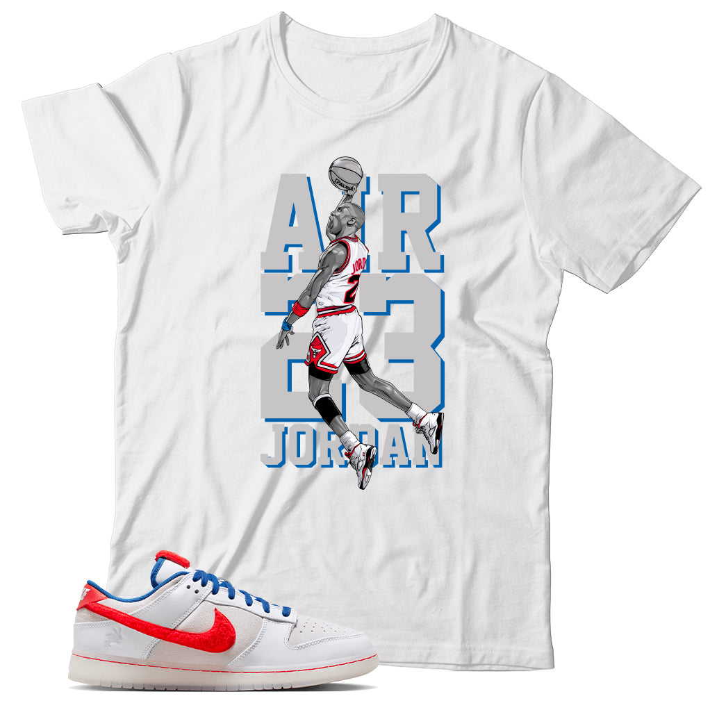 Dunk Low Year of the Rabbit Crimson shirt