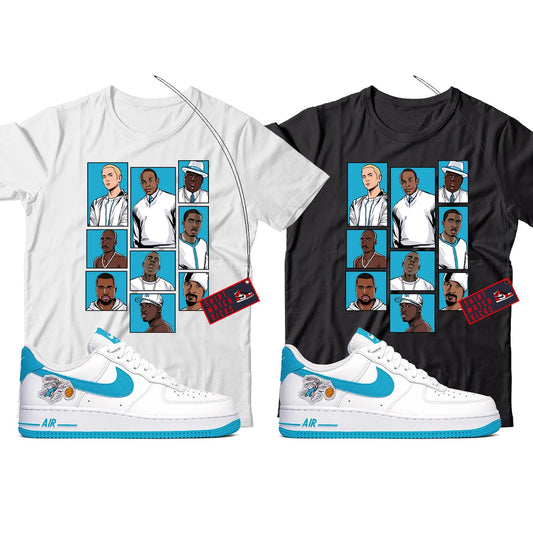 Rap T-Shirt Match Nike Air Force 1 Low Hare Space Jam
