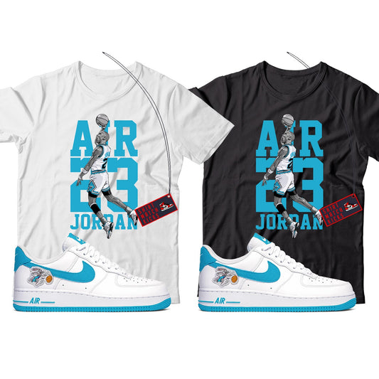 MJ T-Shirt Match Nike Air Force 1 Low Hare Space Jam