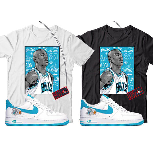 MJ(3) T-Shirt Match Nike Air Force 1 Low Hare Space Jam