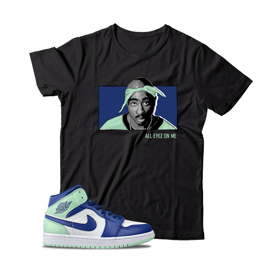 Jordan 1 Blue Mint shirt