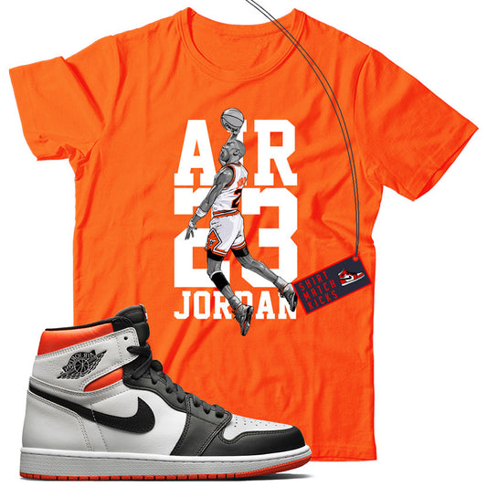 MJ T-Shirt Match Jordan 1 Electro Orange