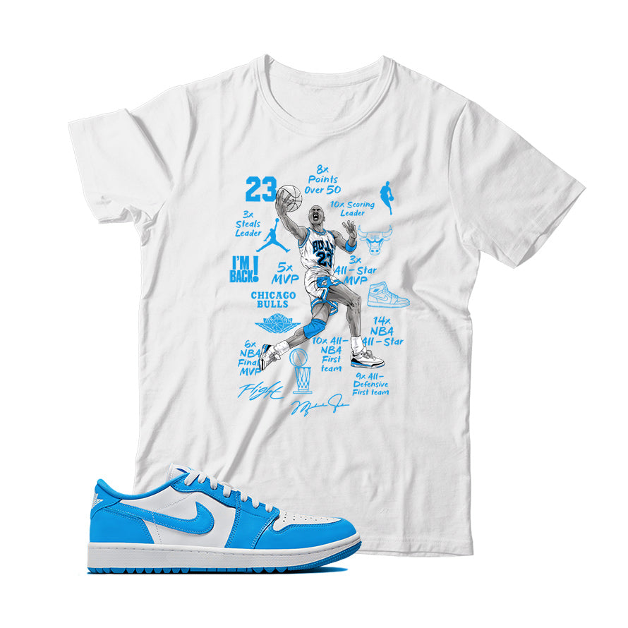 Jordan Low Golf UNC shirt