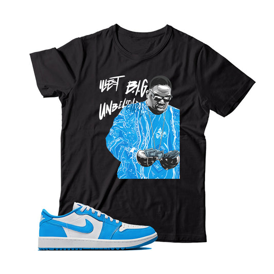 Jordan 1 Low Golf UNC shirt