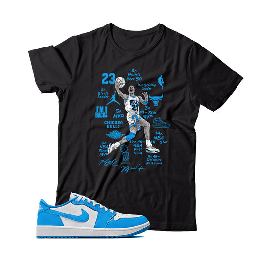 Jordan Low Golf UNC shirt