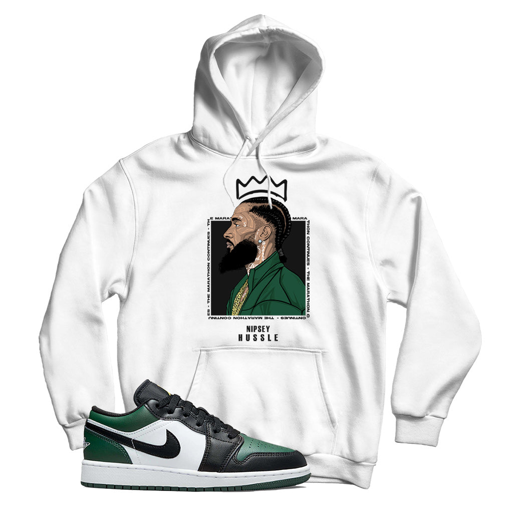 jordan low green toe hoodie