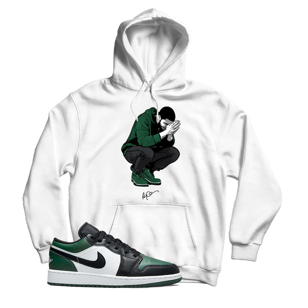 jordan low green toe hoodie