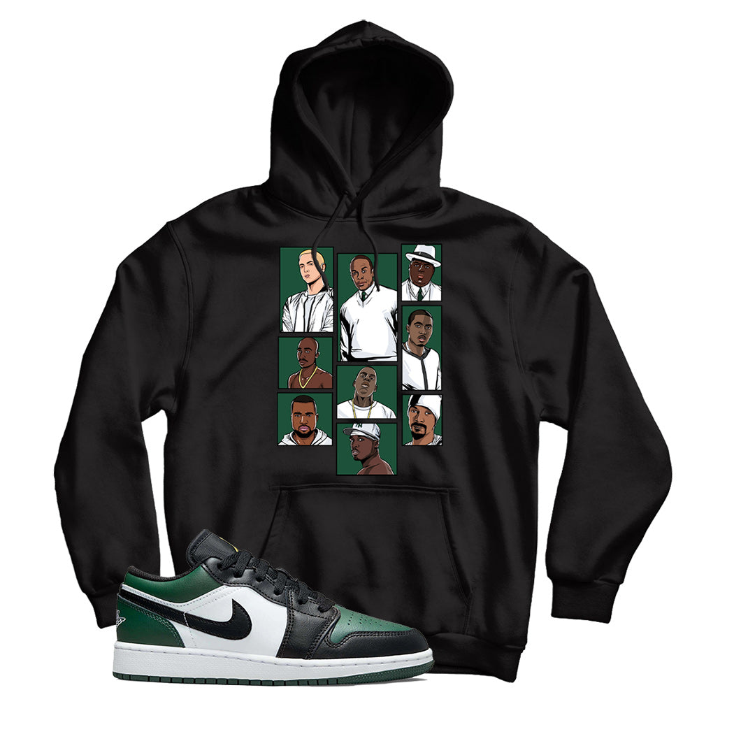 jordan low green toe hoodie