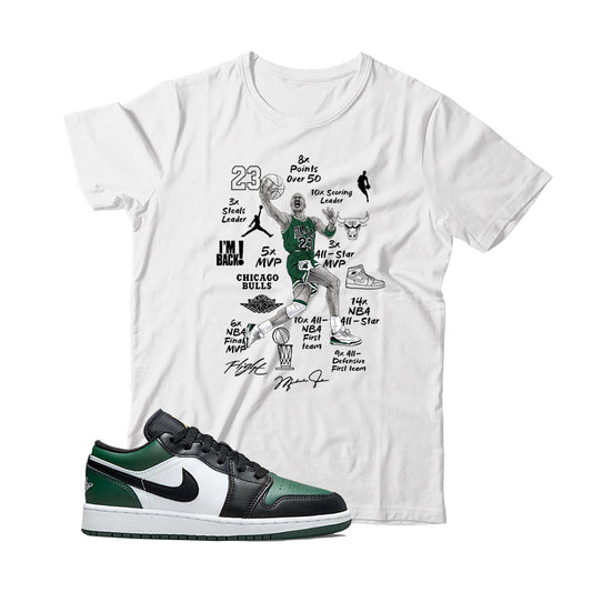 Jordan Low Green Toe shirt