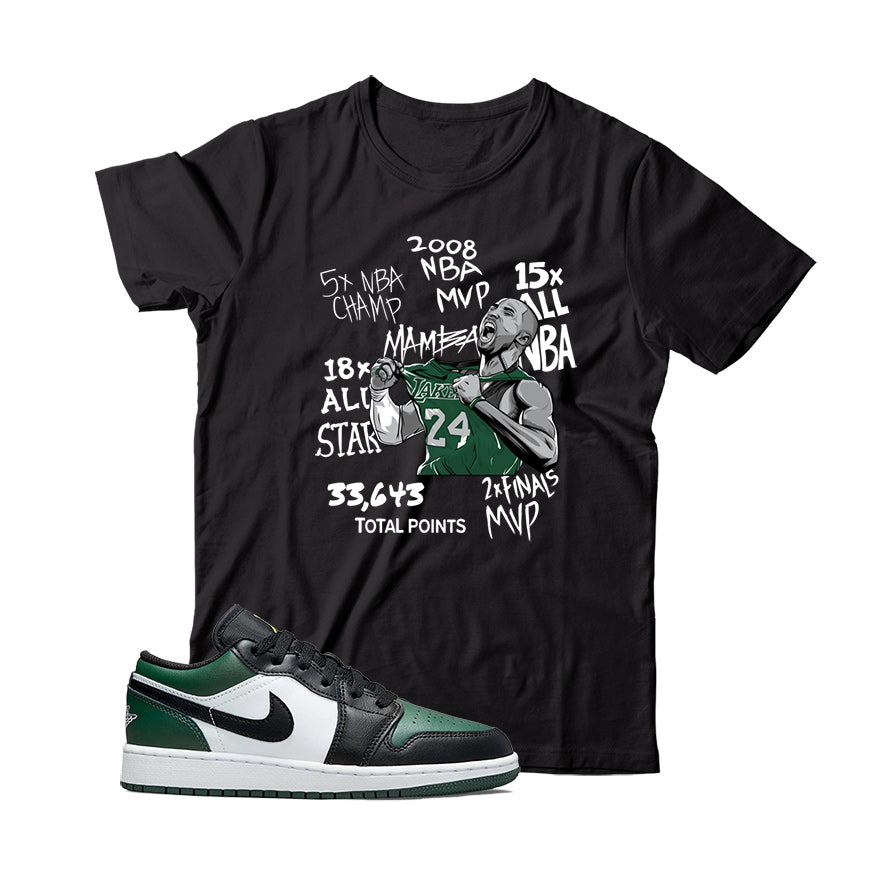 jordan low green toe shirt