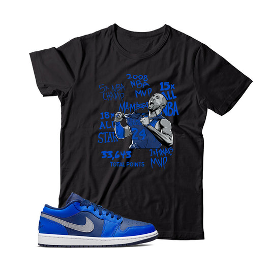 Jordan 1 Low Game Royal shirt