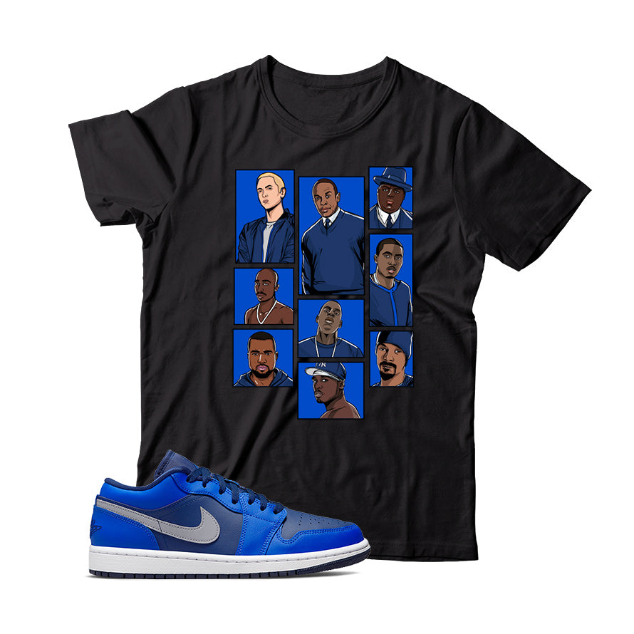 Jordan 1 Low Game Royal Collection Shirt Match Kicks