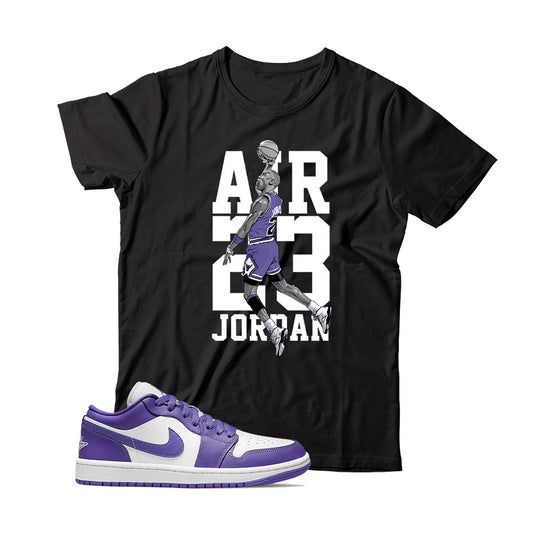 MJ T-Shirt Match Jordan 1 Low Psychic Purple