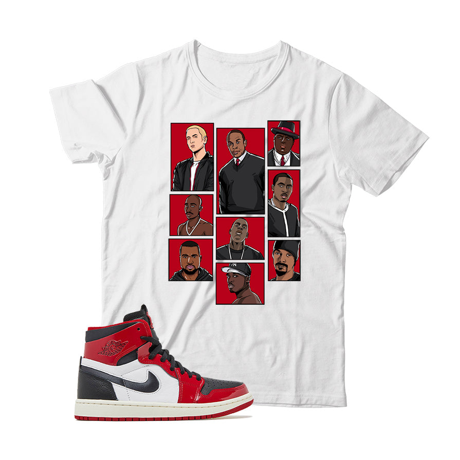 Jordan 1 Patent Chicago shirt