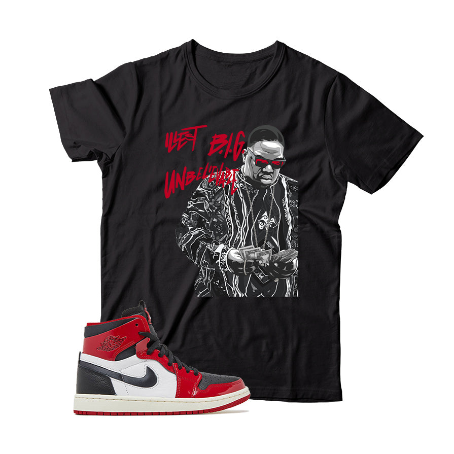 Jordan 1 Patent Red shirt