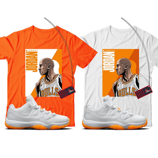 MJ T-Shirt Match Jordan 11 Low Citrus