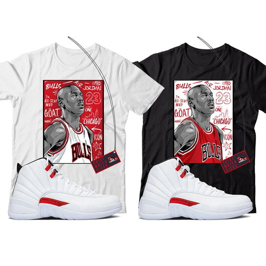 MJ(2) T-Shirt Match Jordan 12 Twist