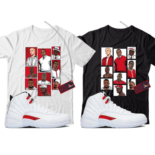 Rap T-Shirt Match Jordan 12 Twist