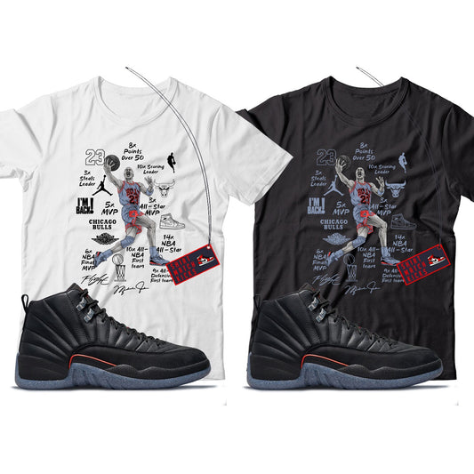 MJ(2) T-Shirt Match Jordan 12 Utility Grind