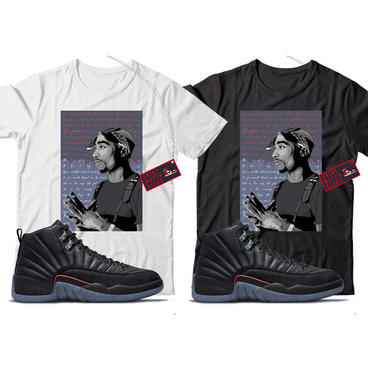 2 Pac(2) T-Shirt Match Jordan 12 Utility Grind