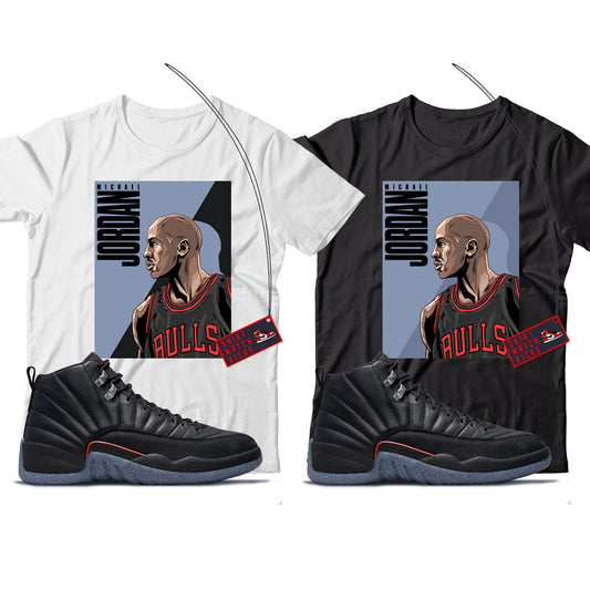 MJ(4) T-Shirt Match Jordan 12 Utility Grind