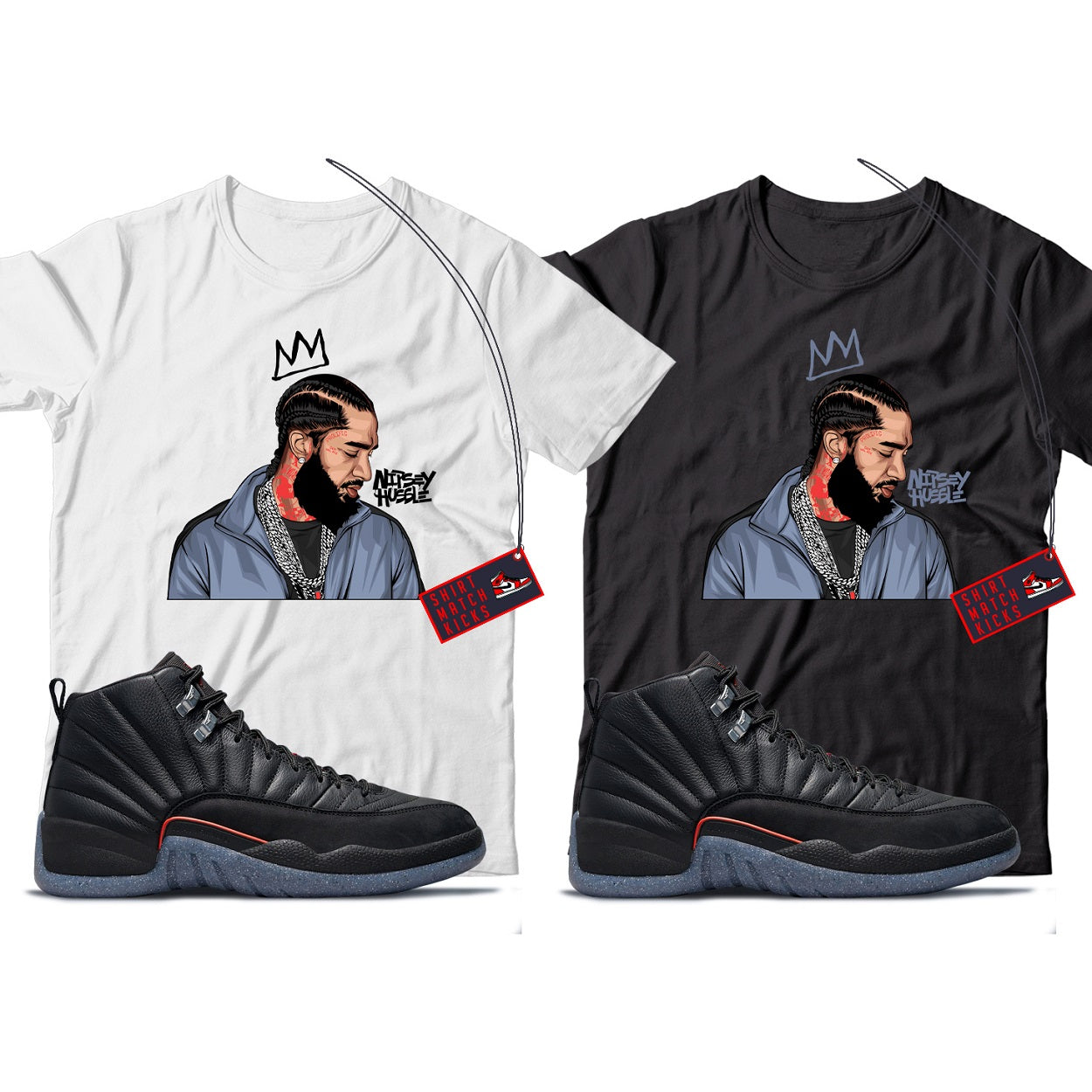 Nipsey T-Shirt Match Jordan 12 Utility Grind