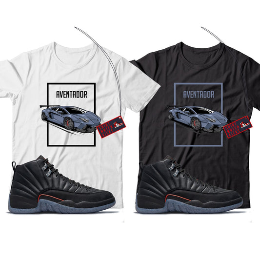 Aventador T-Shirt Match Jordan 12 Utility Grind