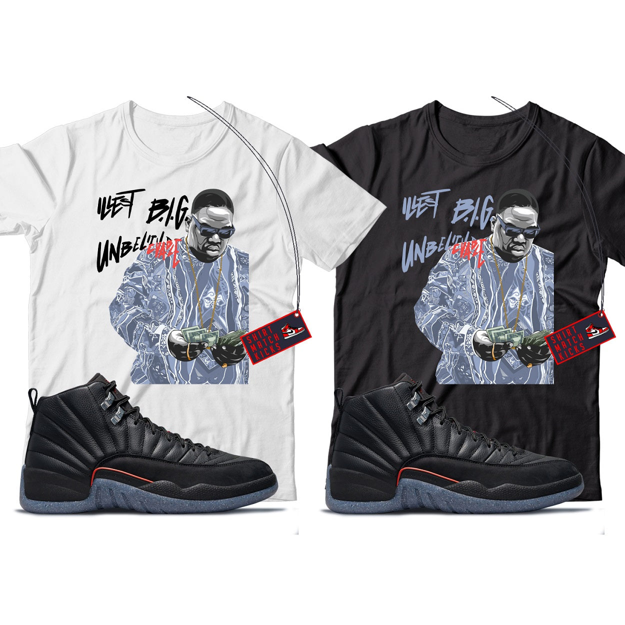 Biggie T-Shirt Match Jordan 12 Utility Grind