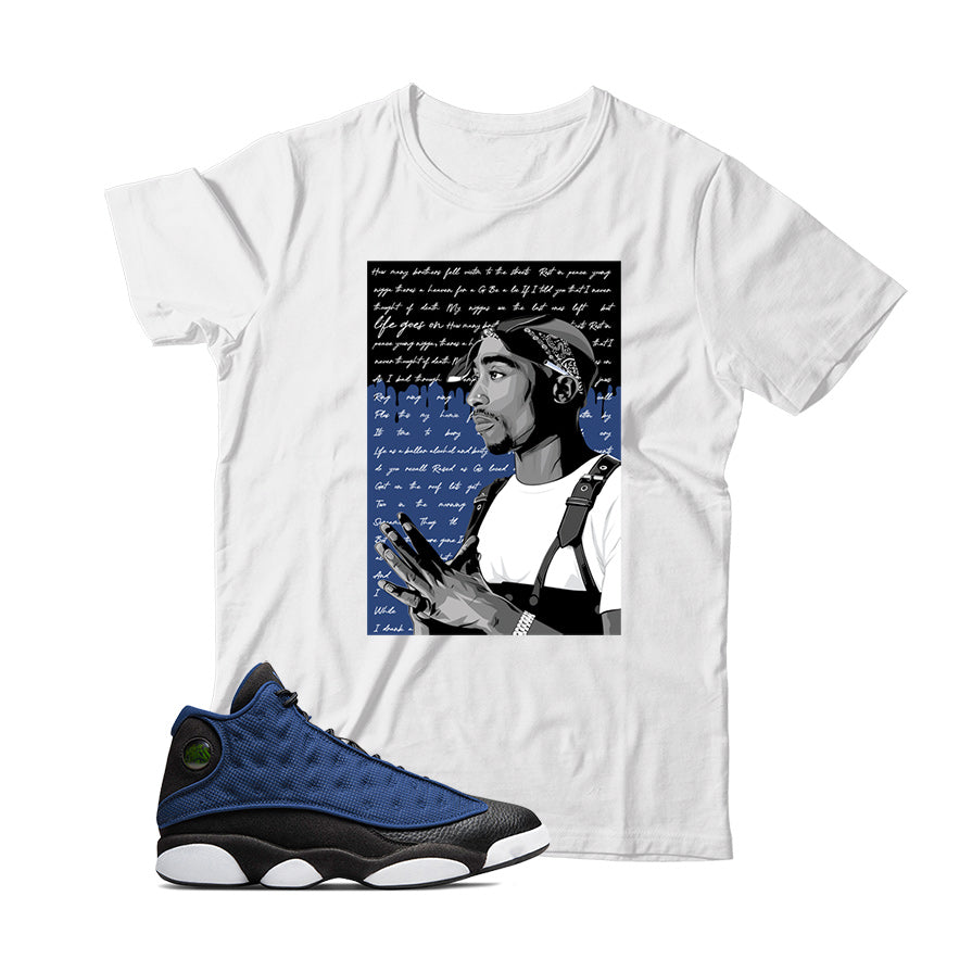 Jordan 13 Brave Blue shirt