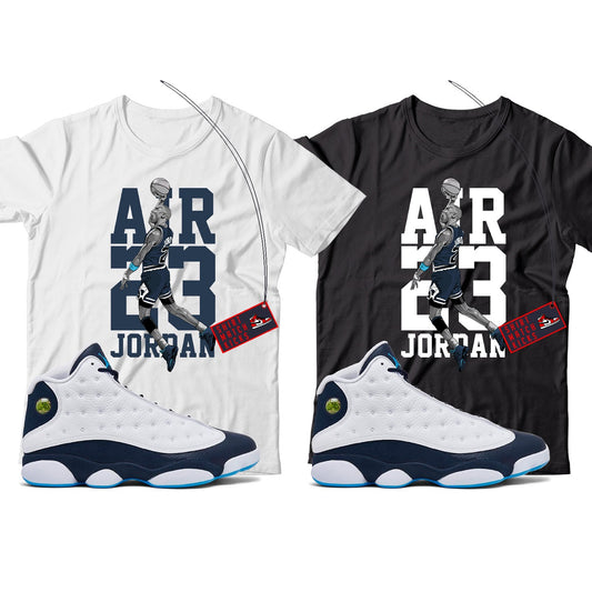 MJ T-Shirt Match Jordan 13 Obsidian