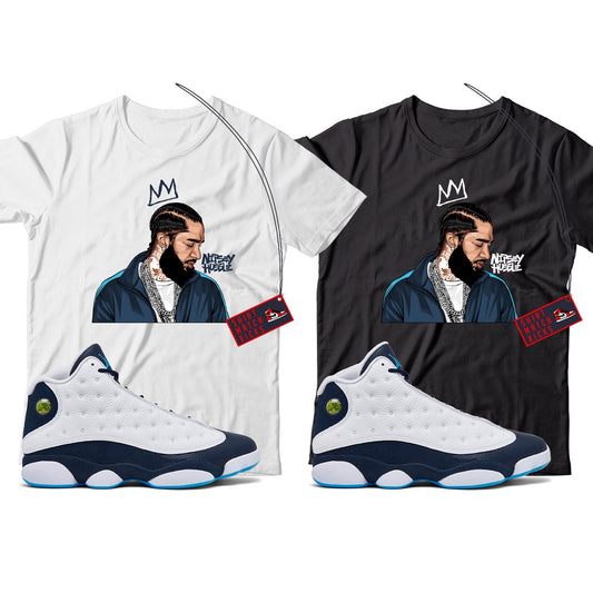 Nipsey T-Shirt Match Jordan 13 Obsidian