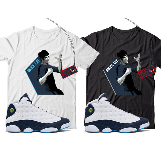 Bruce T-Shirt Match Jordan 13 Obsidian