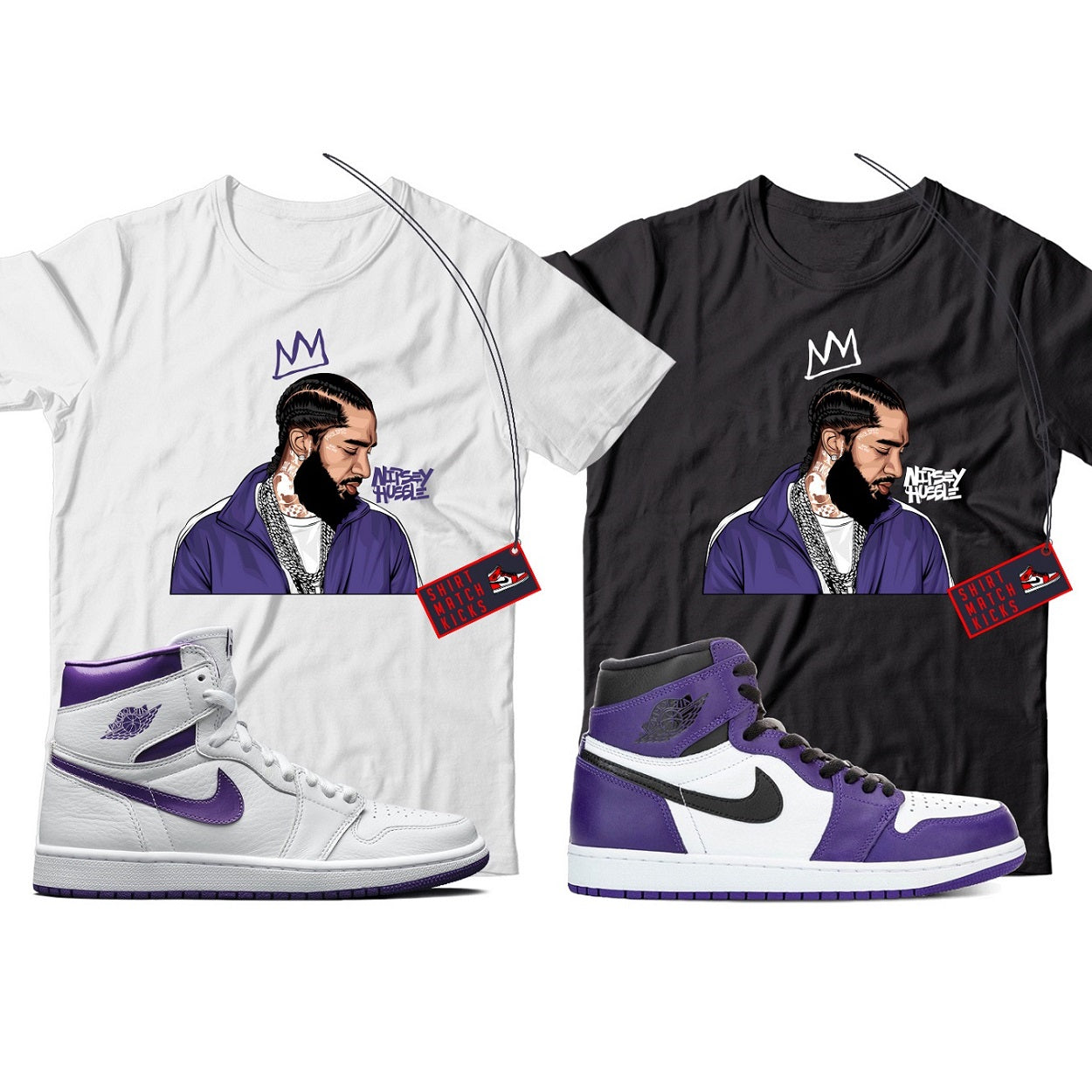 2P T-Shirt Match Jordan 1 Zoom Valentine’s Day main image 0