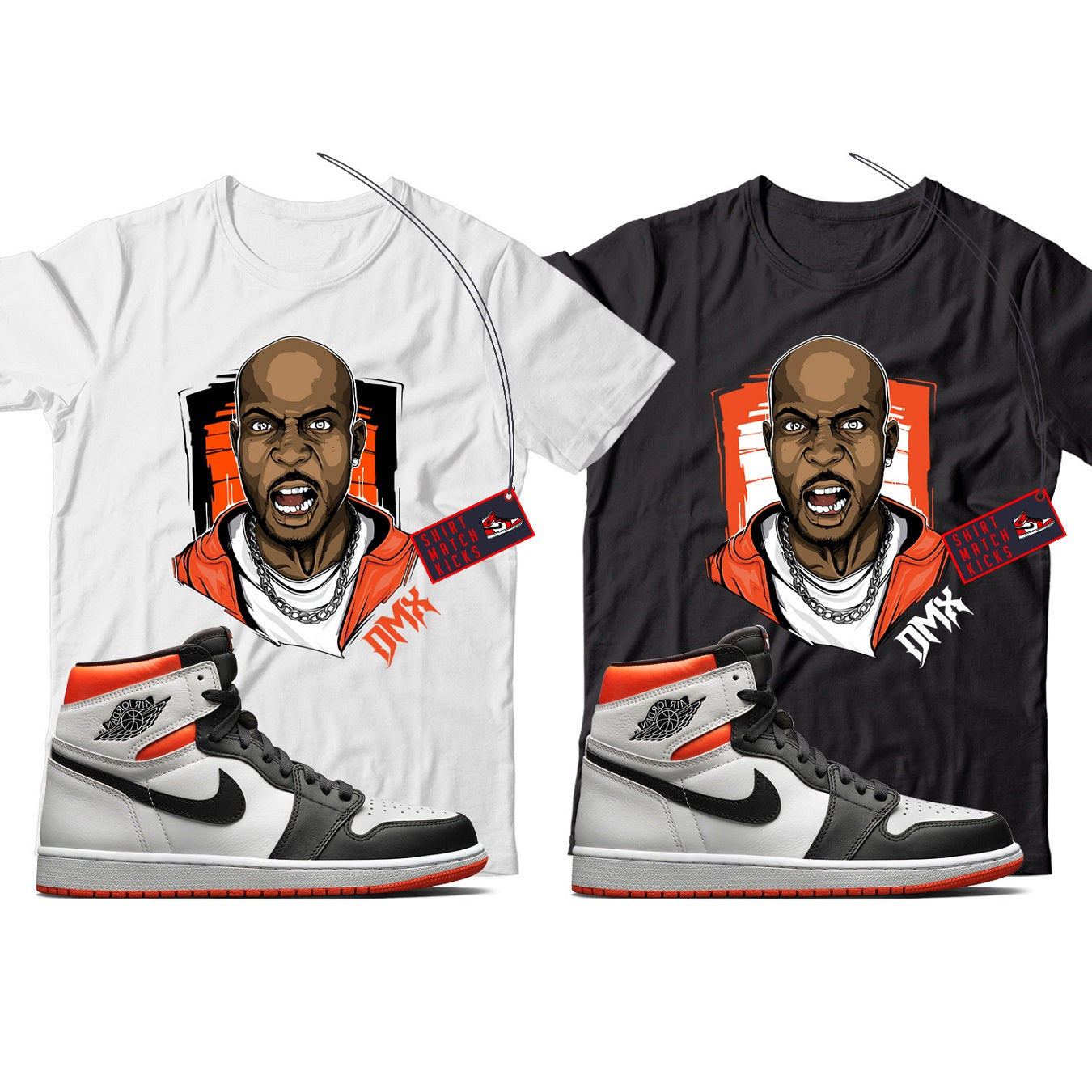 X T-Shirt Match Jordan 1 Electro Orange