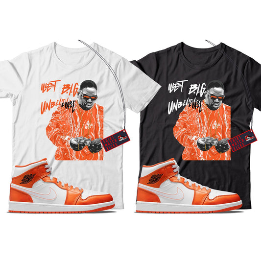 Biggie  T-Shirt Match Jordan 1 Metallic Orange