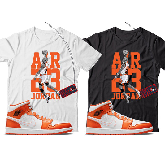 MJ  T-Shirt Match Jordan 1 Metallic Orange