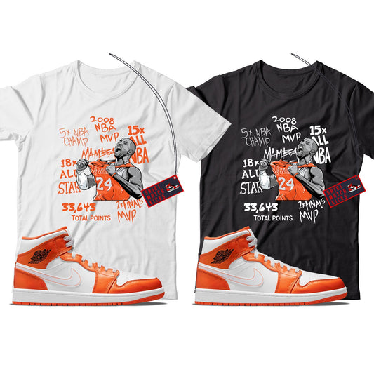 KB  T-Shirt Match Jordan 1 Metallic Orange