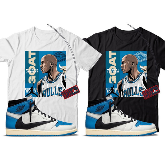 MJ(3) T-Shirt Match Jordan 1 Fragment x Travis Scott