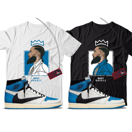 Nipsey(2) T-Shirt Match Jordan 1 Fragment x Travis Scott