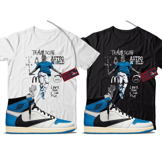 Travis(2) T-Shirt Match Jordan 1 Fragment x Travis Scott