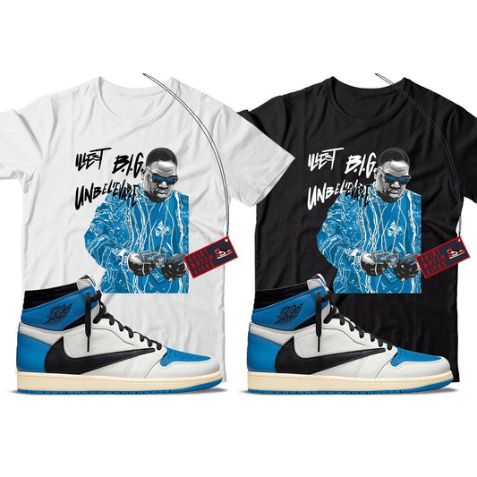 Biggie T-Shirt Match Jordan 1 Fragment x Travis Scott