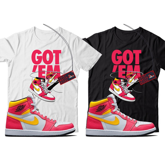 Got Em T-Shirt Match Jordan 1 Light Fusion Red